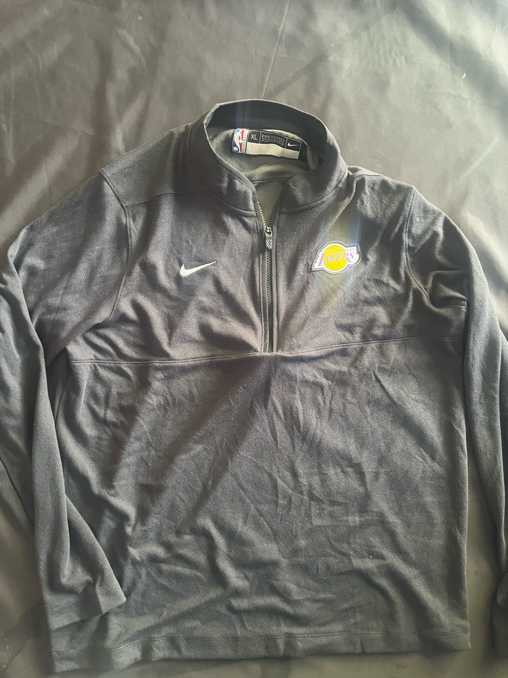 Nike Men’s Los Angeles Lakers Black Quarter-Zip Pullover